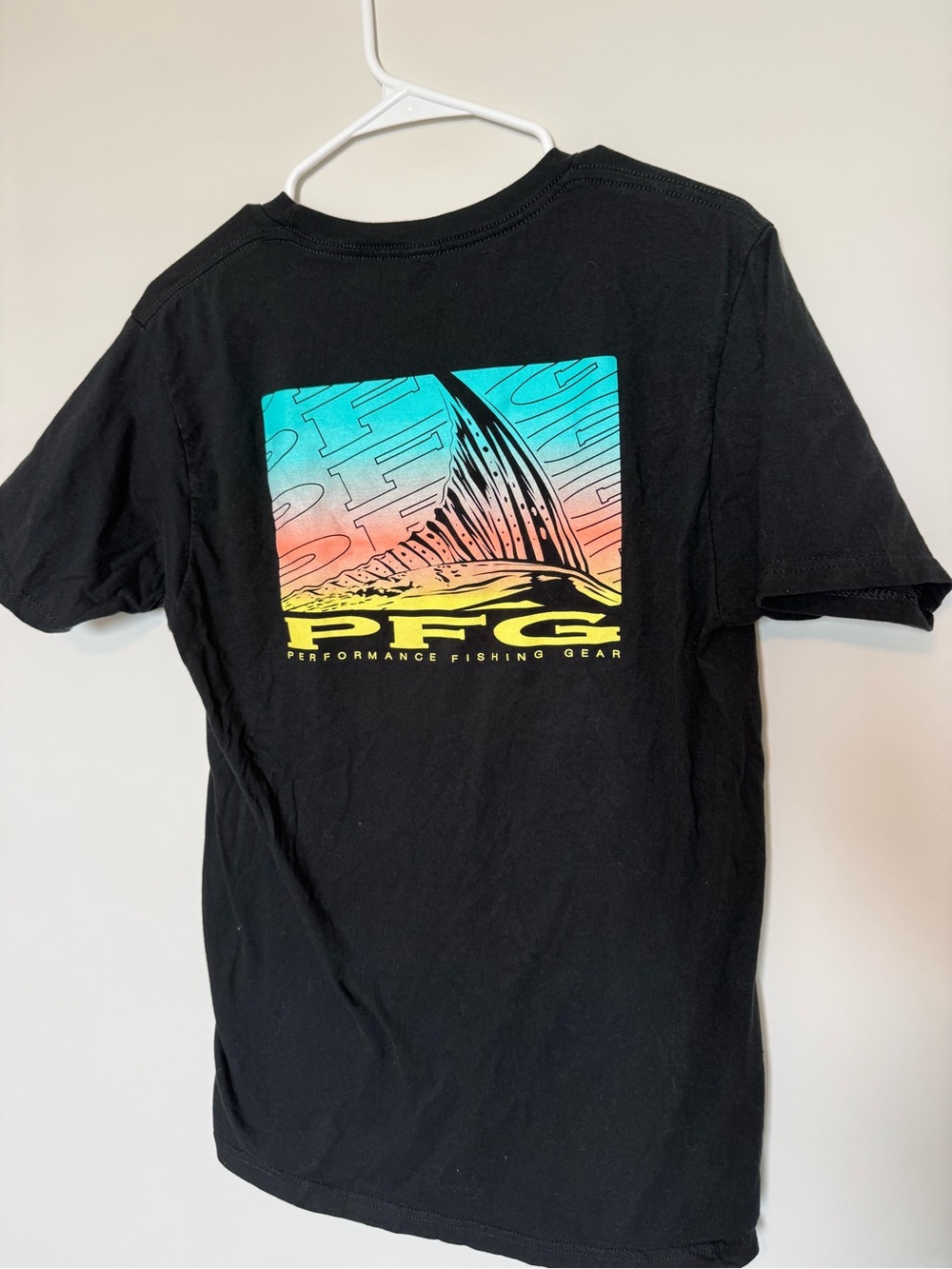 Columbia PFG Black Short-Sleeve Graphic Tee - Sunset Marlin